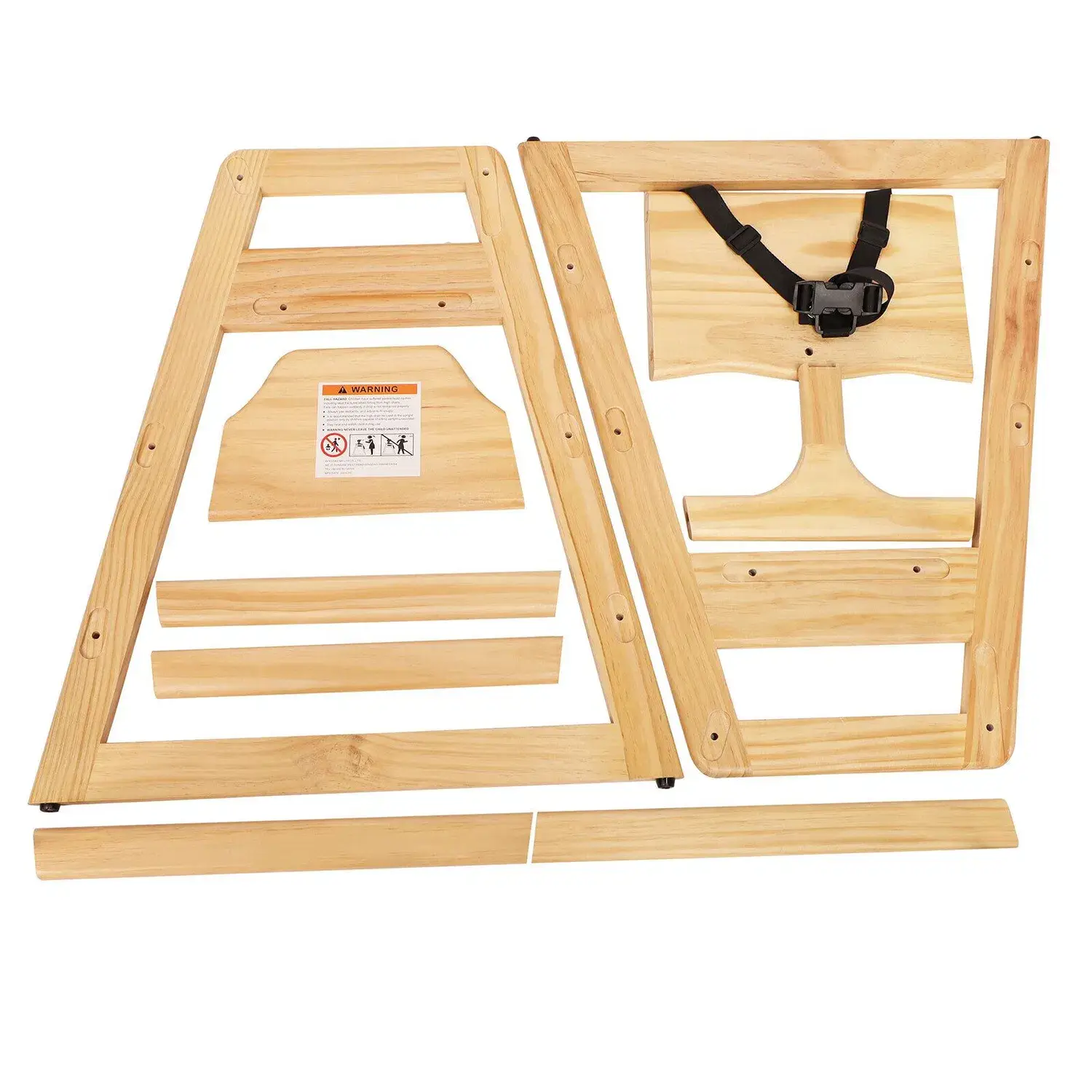 Ghế ăn cho trẻ em với thiết kế hiện đại và màu sắc tự nhiên từ chất liệu gỗ chắc chắn