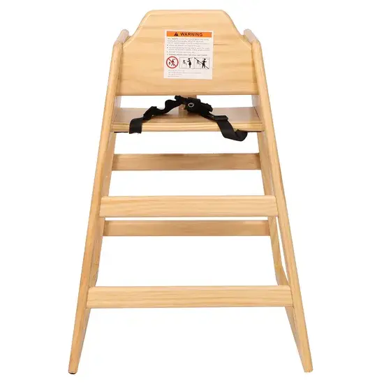 Ghế ăn cho trẻ em với thiết kế hiện đại và màu sắc tự nhiên từ chất liệu gỗ chắc chắn
