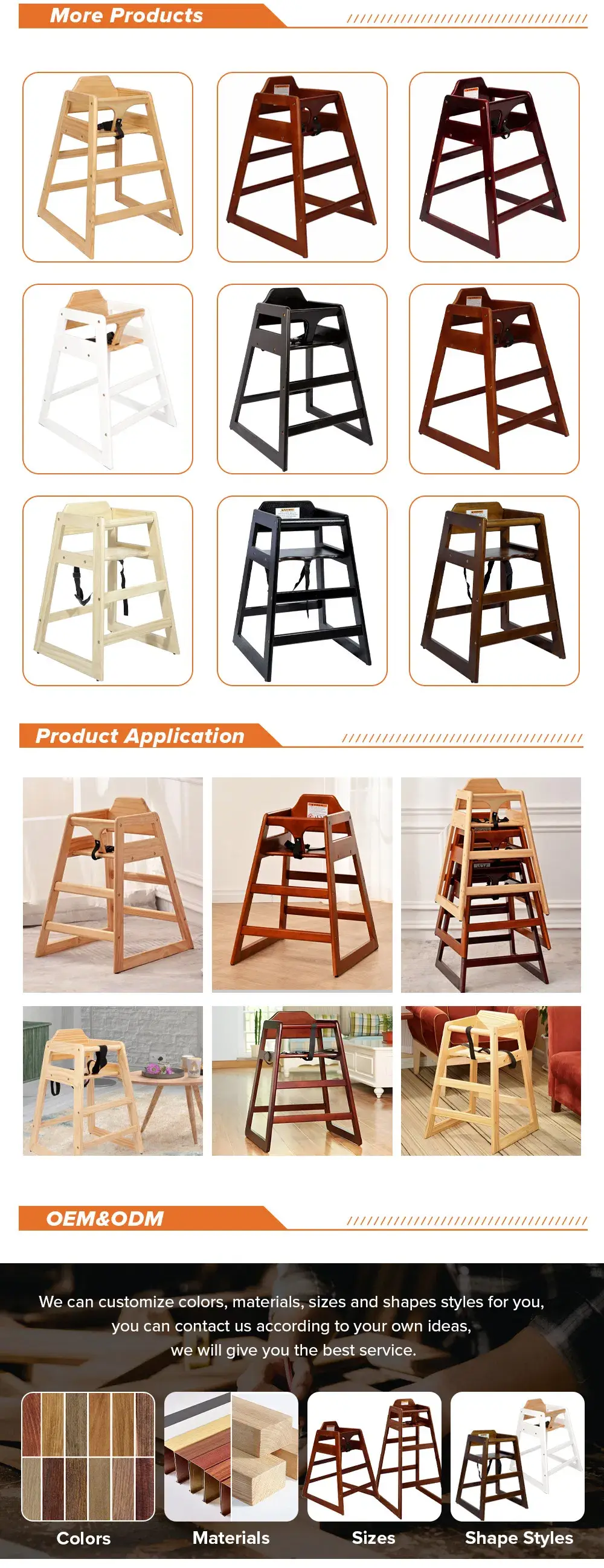 Ghế ăn cho trẻ em với thiết kế hiện đại và màu sắc tự nhiên từ chất liệu gỗ chắc chắn hình ảnh 20-description