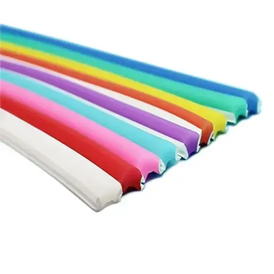 Vỏ ống tạo ánh sáng LED neon với vật liệu tùy chỉnh, phát ra sắc thái màu sắc đa dạng cho biển hiệu và cảnh quan