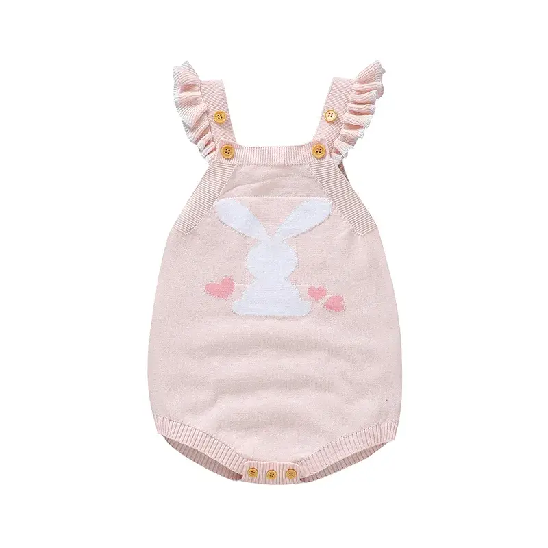 Đồ liền thân cực kỳ xinh xắn cho bé gái: Áo liền quần hình thỏ dễ thương sành điệu cho bé sơ sinh trai gái