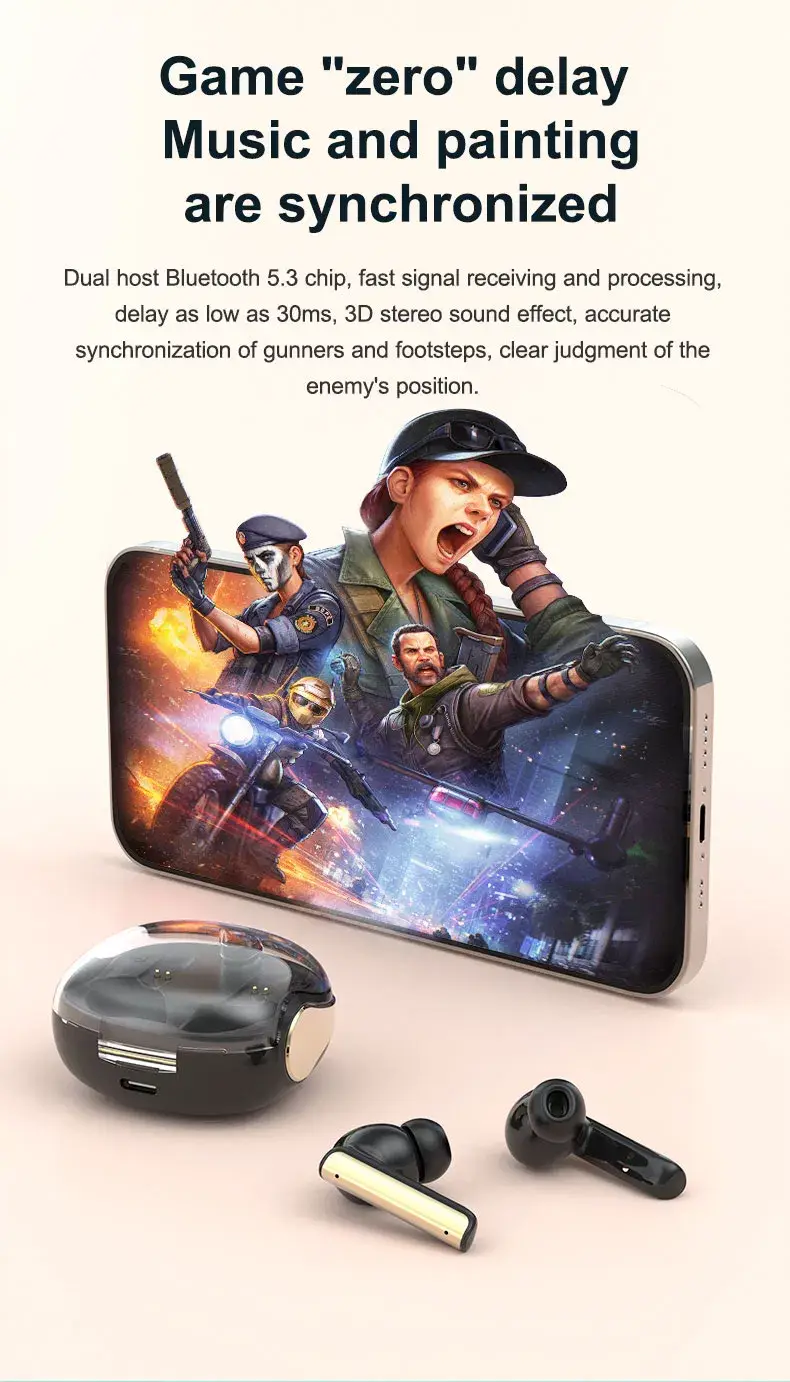 TWS Bluetooth mới nhất - Tai nghe không dây nhét tai với MOQ nhỏ cho iPhone, Sony và điện thoại di động hình ảnh 19-description