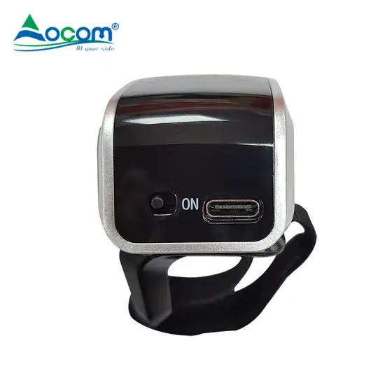 Máy quét mã vạch di động mới 1D 2D cho công nghiệp không dây - Máy quét mã vạch hình nhẫn và mã QR