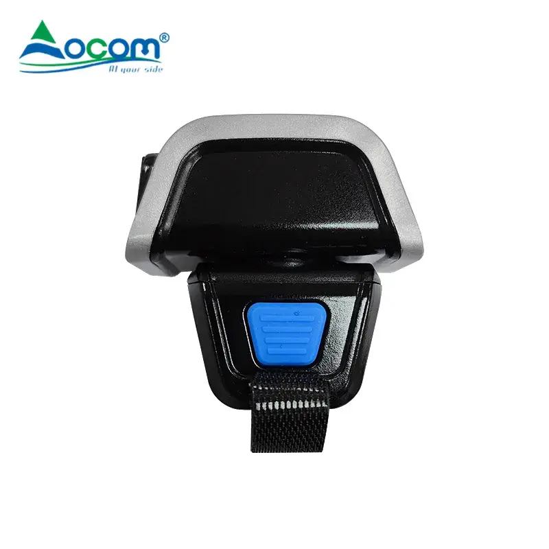 Máy quét mã vạch di động mới 1D 2D cho công nghiệp không dây - Máy quét mã vạch hình nhẫn và mã QR