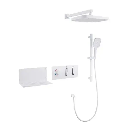 Vòi sen ẩn, thiết kế sáng tạo mới gắn tường, kệ lưu trữ và nhiệt độ ổn định