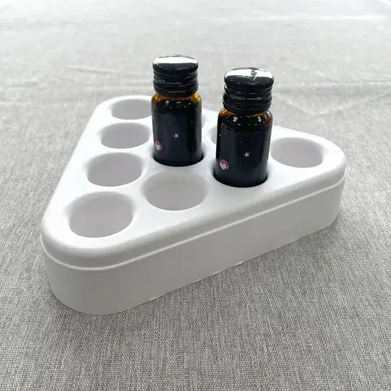 Hộp đựng sản phẩm từ chất liệu bột giấy tái chế, thân thiện với môi trường, phù hợp cho bánh, trà và rau