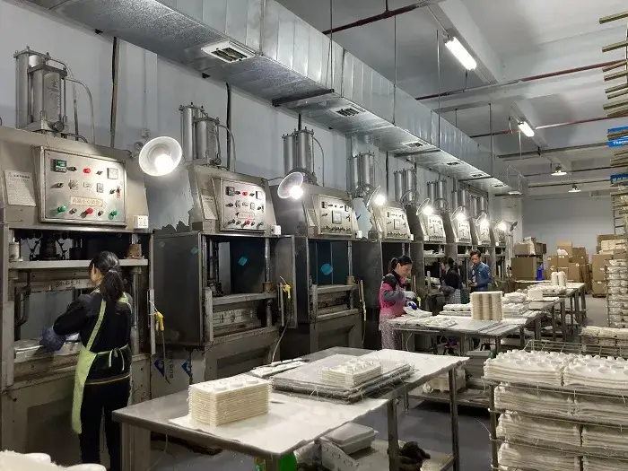 Hộp đựng sản phẩm từ chất liệu bột giấy tái chế, thân thiện với môi trường, phù hợp cho bánh, trà và rau hình ảnh 16-description