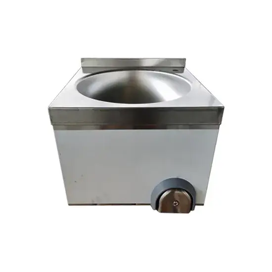 304 bồn rửa công cộng thép không gỉ với chậu rửa tay thông minh điều khiển bằng bàn đạp - Mẫu thiết kế mới