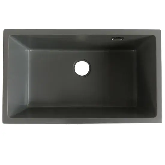 Chậu rửa bát cổ điển màu đen trắng composite quartz - Lựa chọn hoàn hảo cho việc lắp âm trong bếp