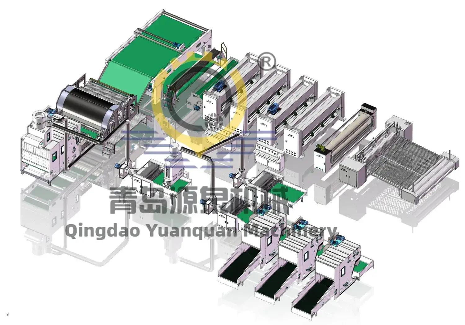 Dây chuyền sản xuất ​​felt đâm kim không dệt từ nhà cung cấp uy tín