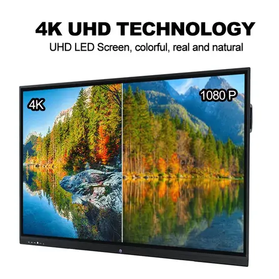 Panel LCD tương tác cảm ứng hồng ngoại 85 inch - Miboard Kiosk, hiển thị đa điểm 4K cho hội nghị và họp bảng trắng