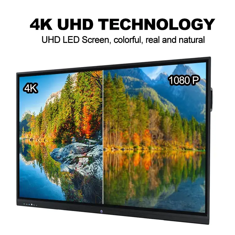 Panel LCD tương tác cảm ứng hồng ngoại 85 inch - Miboard Kiosk, hiển thị đa điểm 4K cho hội nghị và họp bảng trắng
