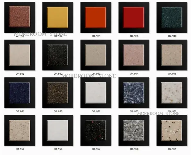 Tấm Corian nguyên chất 6mm và 12mm được sản xuất theo yêu cầu và có bề mặt rắn Acrylic sửa đổi hình ảnh 13-description