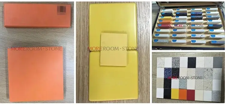 Tấm Corian nguyên chất 6mm và 12mm được sản xuất theo yêu cầu và có bề mặt rắn Acrylic sửa đổi hình ảnh 14-description