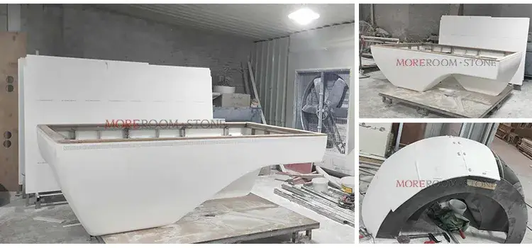Tấm Corian nguyên chất 6mm và 12mm được sản xuất theo yêu cầu và có bề mặt rắn Acrylic sửa đổi hình ảnh 17-description