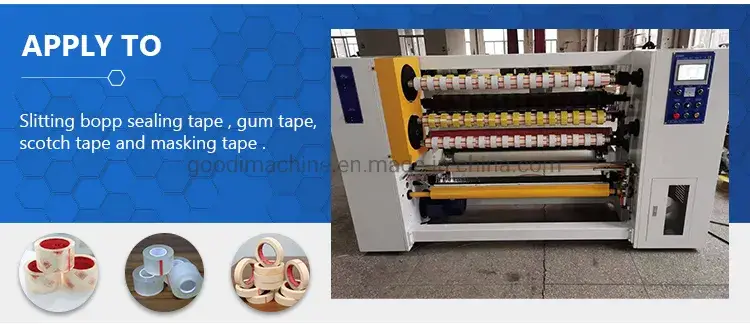 Máy tự động cắt và cuốn băng dính điện dùng cho sản phẩm OPP BOPP hình ảnh 12-description