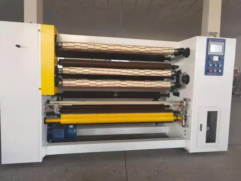 Máy tự động cắt và cuốn băng dính điện dùng cho sản phẩm OPP BOPP