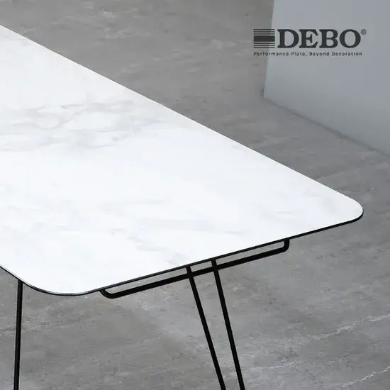 Bàn Phòng Họp Debo 14mm Chất Liệu HPL Laminate Đặc Chất