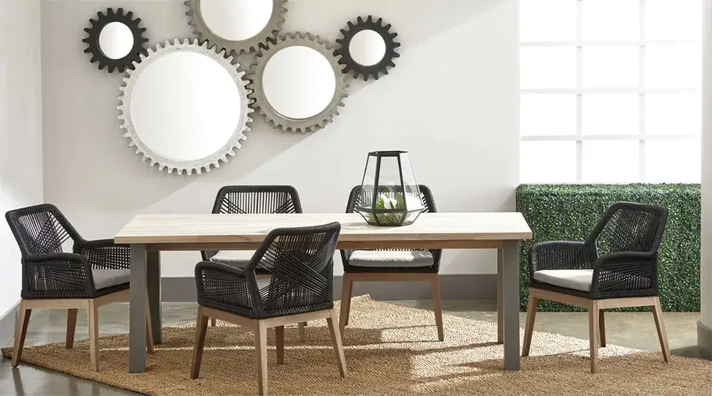 Ghế ăn nhôm lưng bện dây olive chống nước và tia UV - Sự lựa chọn hoàn hảo cho bữa ăn ngoài trời hình ảnh 17-description