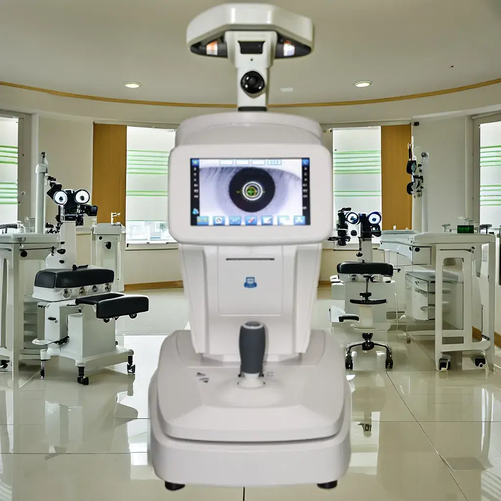 Máy đo khúc xạ mắt tự động từ thương hiệu Trung Quốc, phù hợp cho việc sử dụng tại các cơ sở y tế về mắt hình ảnh 13-description