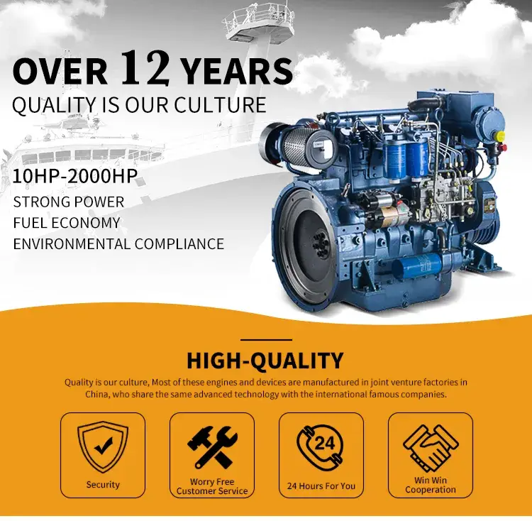 Động cơ diesel hàng hải 4 Xi lanh Zd30 Dòng 100HP 3200rpm - Sự lựa chọn thông thường hình ảnh 12-description