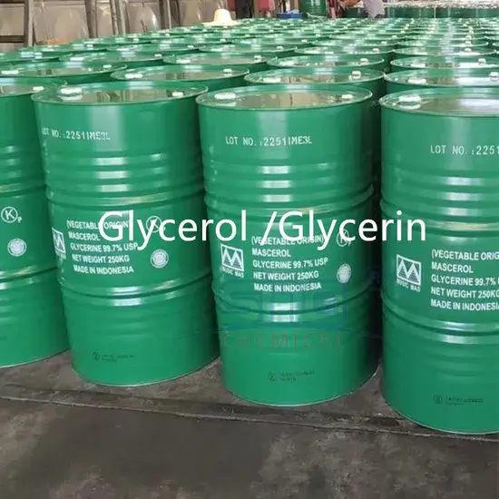 99.5% Glycerin Hữu Cơ Tinh Chế từ Thực Vật cho Thực Phẩm