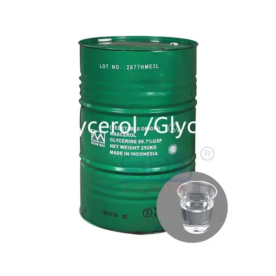 99.5% Glycerin Hữu Cơ Tinh Chế từ Thực Vật cho Thực Phẩm