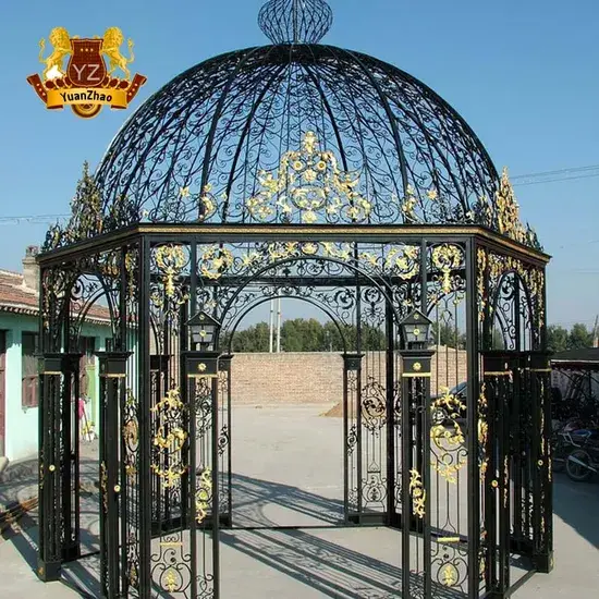 Gazebo kim loại hình tròn bằng gang - Lựa chọn tuyệt vời cho không gian ngoài trời