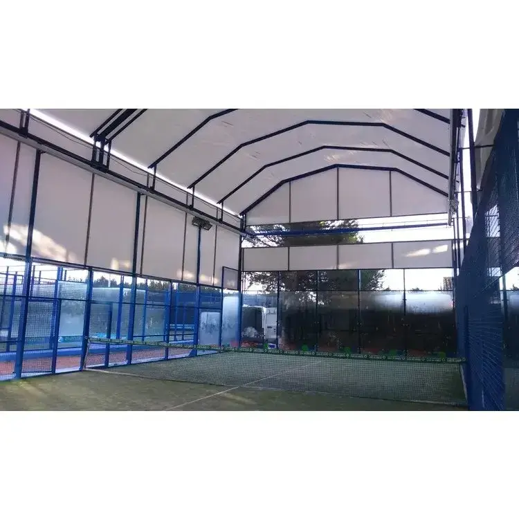 Sân quần vợt padel ngoại trời kích thước lớn - Cam kết với tiêu chuẩn CE và mái che chất lượng hình ảnh 15-description