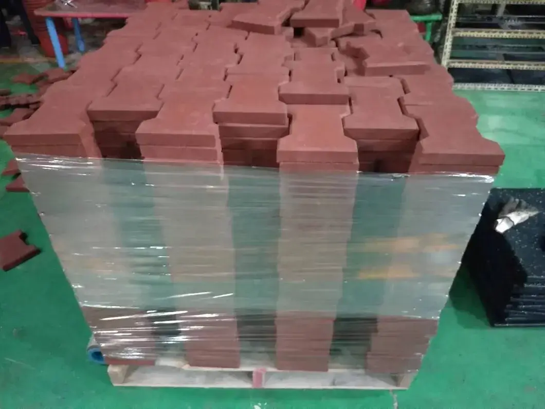 Lối đi ngoại thất thiết kế hình xương chó từ gạch cao su liên kết hình ảnh 28-description