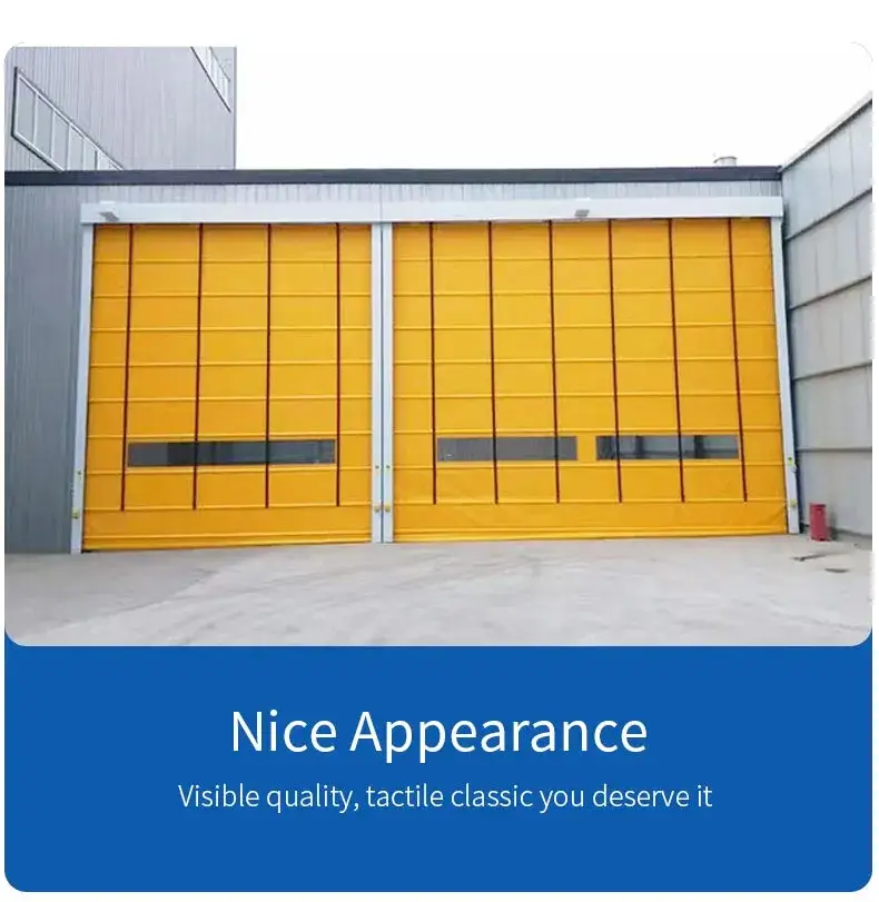 Cửa xếp tự động công nghiệp với chất liệu hợp kim nhôm cảm ứng PVC hình ảnh 16-description
