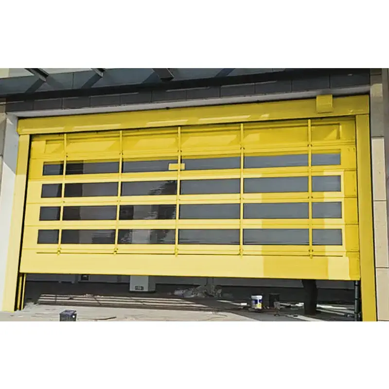 Cửa xếp tự động công nghiệp với chất liệu hợp kim nhôm cảm ứng PVC