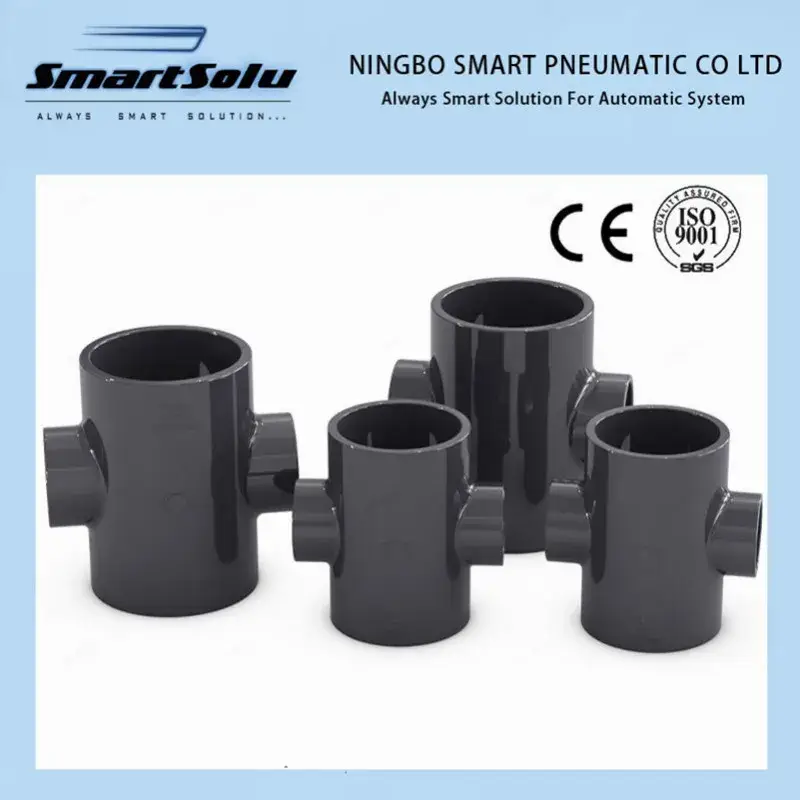 Phụ kiện nối ống thoát nước PVC màu đỏ, giảm kích thước hiệu quả