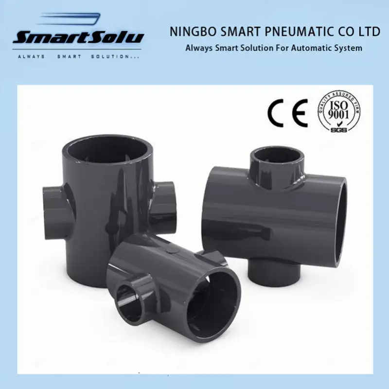 Phụ kiện nối ống thoát nước PVC màu đỏ, giảm kích thước hiệu quả