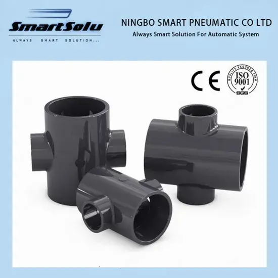 Phụ kiện nối ống thoát nước PVC màu đỏ, giảm kích thước hiệu quả hình ảnh 1-description