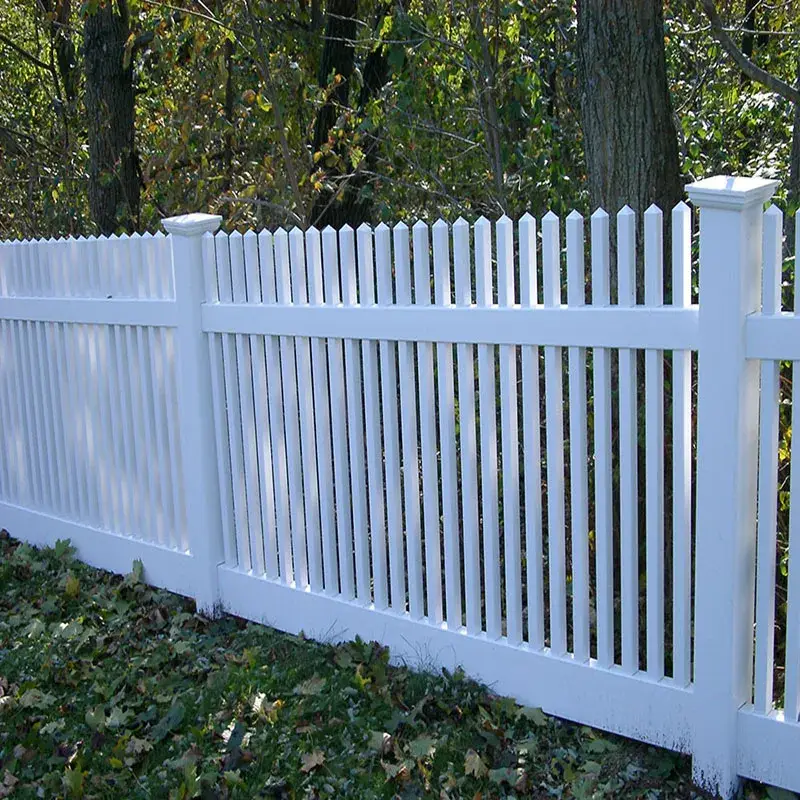 Hàng rào nhựa PVC chất lượng cao cho nhà cửa và khu vườn, mẫu hàng rào vườn picket đa dạng