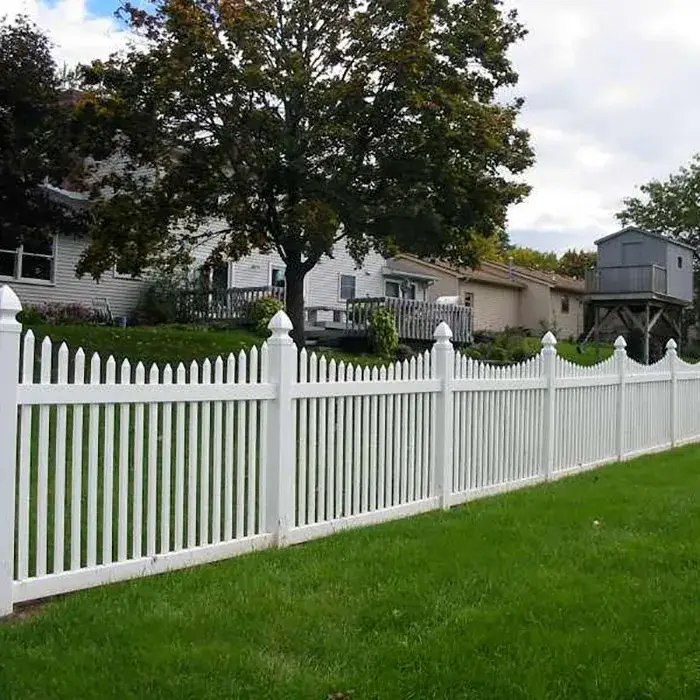 Hàng rào nhựa PVC chất lượng cao cho nhà cửa và khu vườn, mẫu hàng rào vườn picket đa dạng