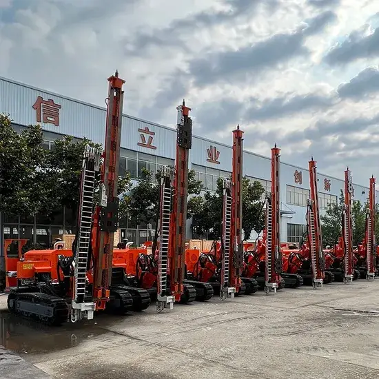 Máy khoan cọc di động sử dụng năng lượng mặt trời tích hợp công nghệ quang điện