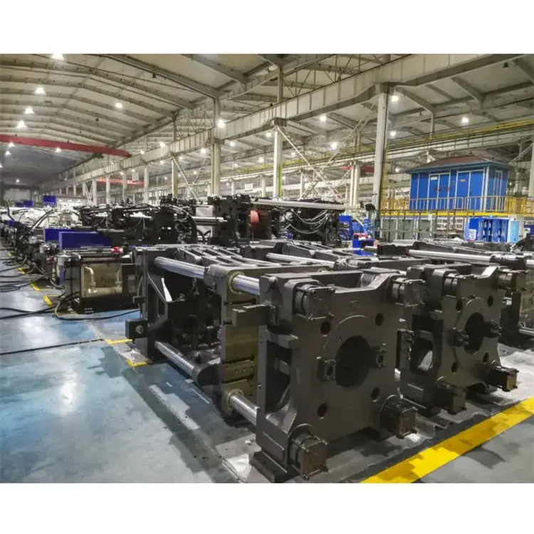 Máy ép nhựa tự động cho việc đóng gói thùng trái cây và rau quả ngang một cách hoàn toàn tự động