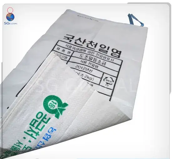 Bao bì nhựa dệt polypropylene in cho đóng gói viên nén gỗ 25kg