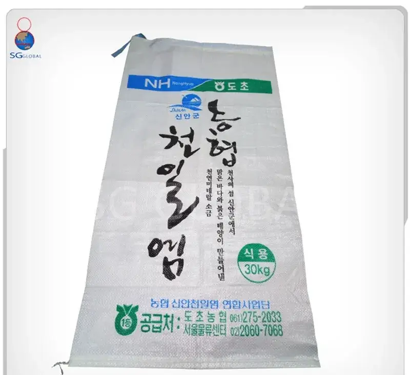 Bao bì nhựa dệt polypropylene in cho đóng gói viên nén gỗ 25kg