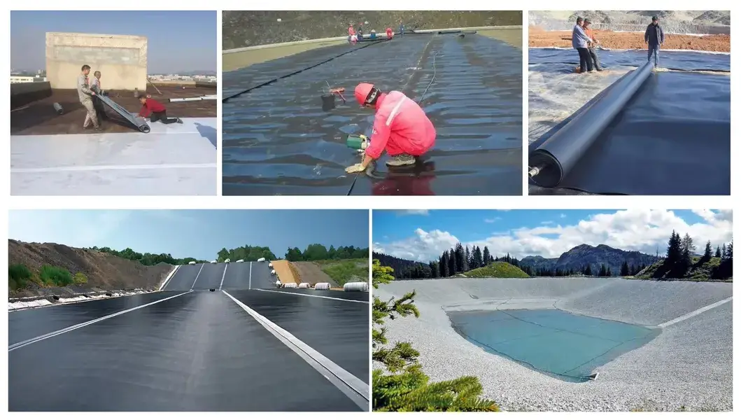 Dây chuyền sản xuất máy ép tấm nhựa chất lượng cao geomembrane hình ảnh 12-description