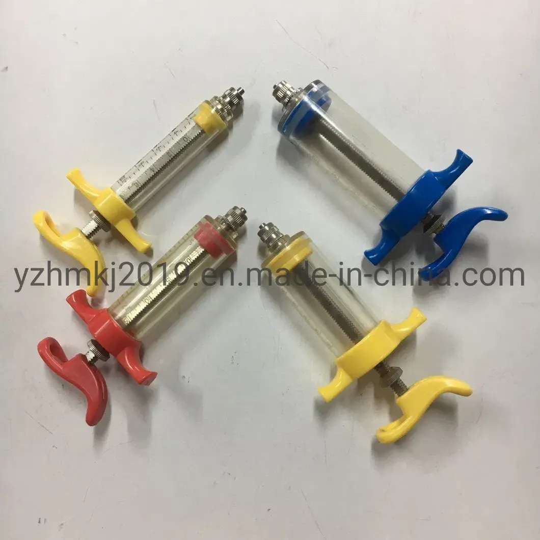Bơm tiêm thú y vật liệu nhựa tái sử dụng, điều chỉnh linh hoạt cho đàn gia súc hình ảnh 14-description