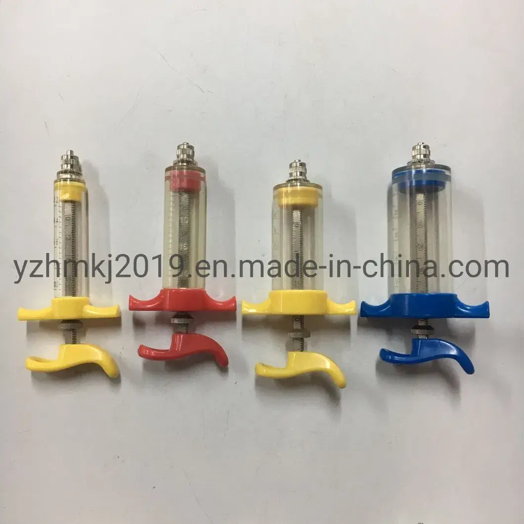 Bơm tiêm thú y vật liệu nhựa tái sử dụng, điều chỉnh linh hoạt cho đàn gia súc hình ảnh 12-description