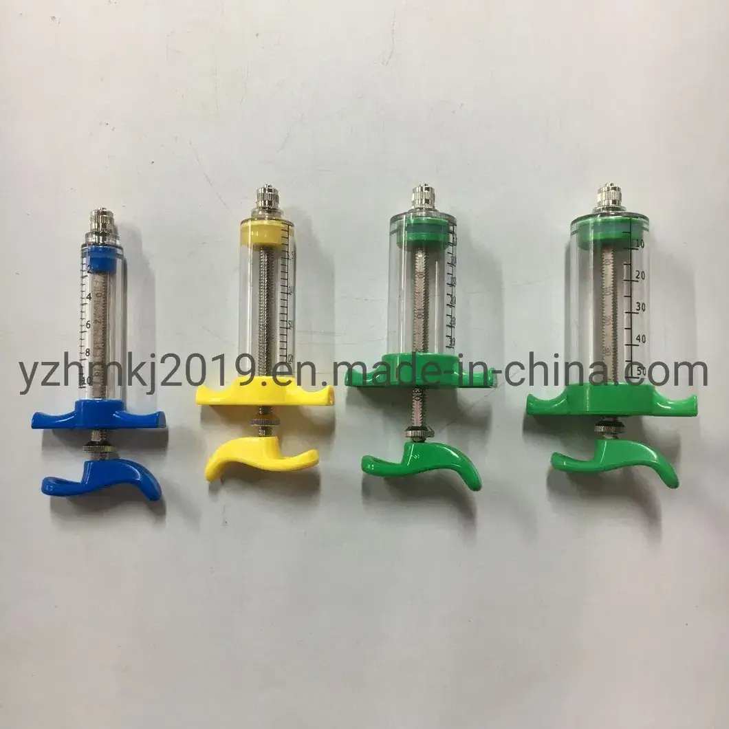 Bơm tiêm thú y vật liệu nhựa tái sử dụng, điều chỉnh linh hoạt cho đàn gia súc hình ảnh 15-description