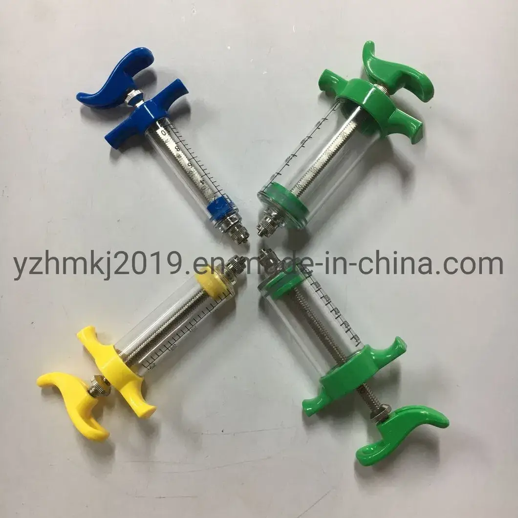 Bơm tiêm thú y vật liệu nhựa tái sử dụng, điều chỉnh linh hoạt cho đàn gia súc hình ảnh 17-description