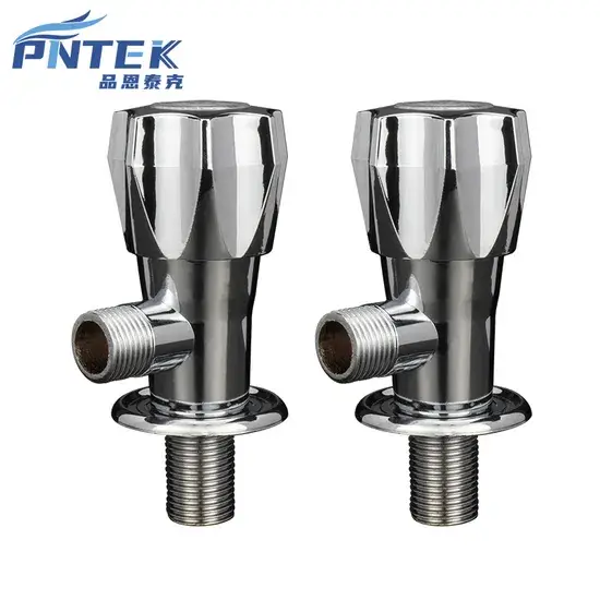 Vòi ngắn mạ chrome 1/2inch sử dụng van góc từ nhựa ABS