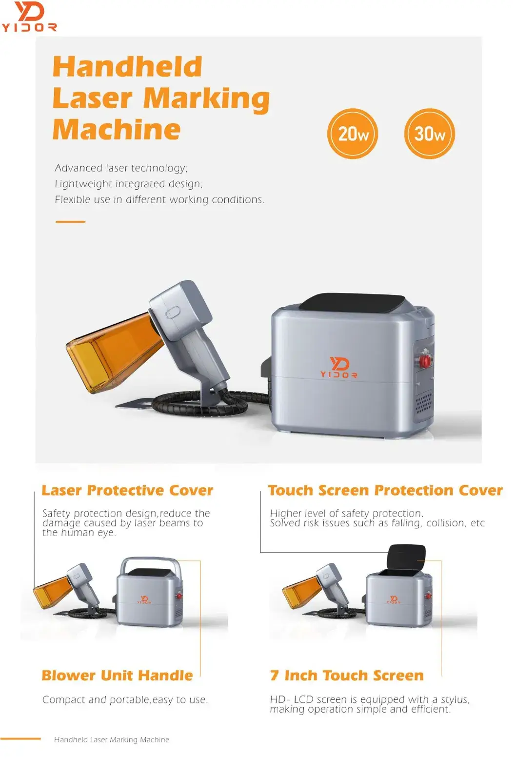 Máy khắc laser cầm tay cho cắt nhựa và kim loại, máy khắc laser cho ống thép công nghiệp hình ảnh 13-description