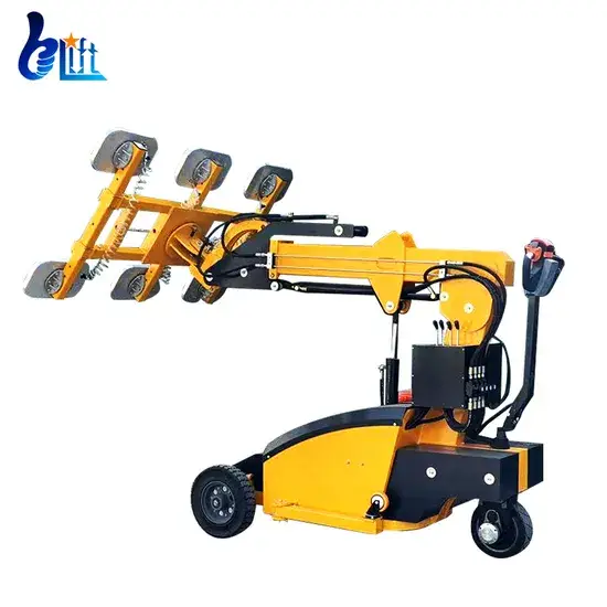 Thiết bị nâng tấm gỗ dán đá granit 600kg sử dụng cốc hút chân không kính mềm
