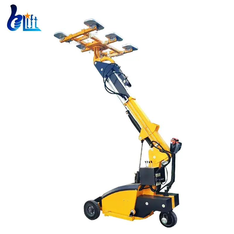 Thiết bị nâng tấm gỗ dán đá granit 600kg sử dụng cốc hút chân không kính mềm